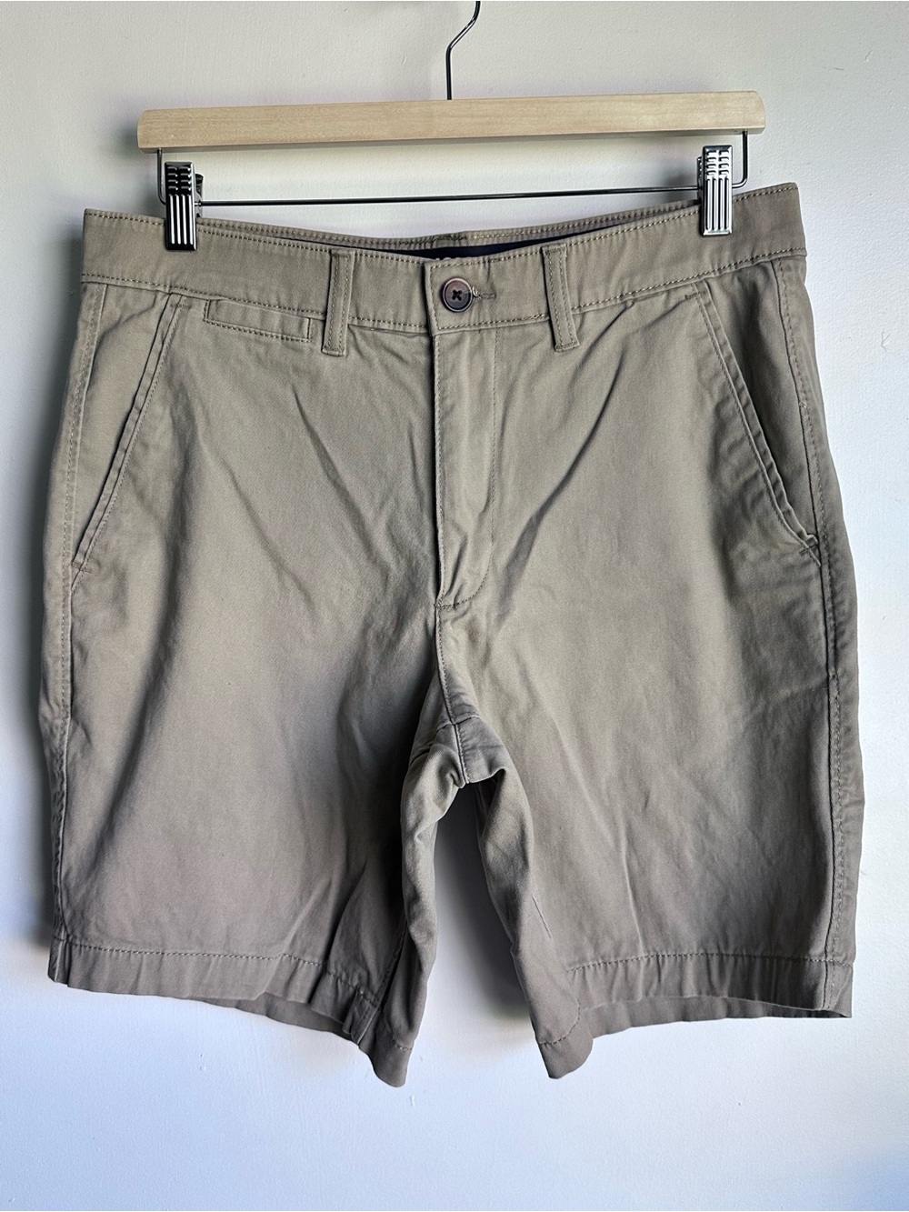 Sonoma Men's Tan Flat-Front Chino Shorts